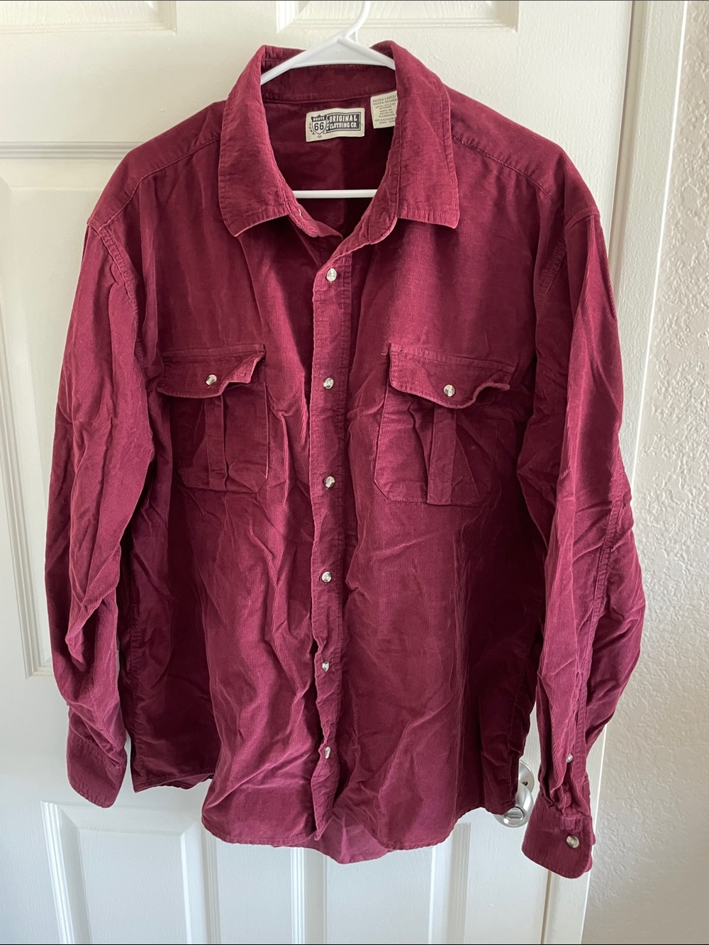 Route 66 Original Clothing Co. Corduroy Shirt XL